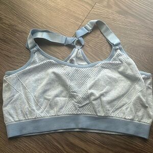 Light blue sports bra